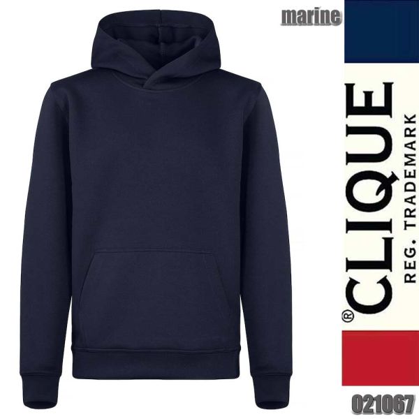 Basic Active Hoody Junior, Clique - 021067, marine