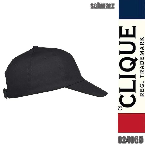 Texas Cap mit Klettverschluss, Clique - 024065, schwarz