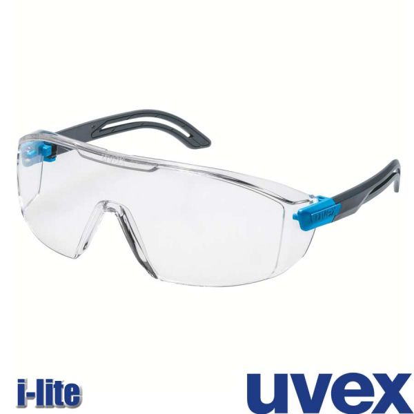 UVEX i-lite Schutzbrille, anthrazit-blau, 9143