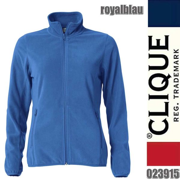 Basic Micro Fleece Jacket Ladies, Clique - 023915, royalblau