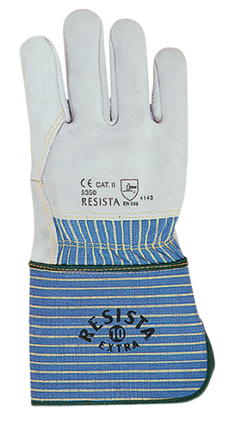 RESISTA - EXTRA (5350) Lederhandschuh Rindsspaltleder mit langer Stulpe