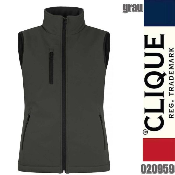 Padded Softshell Weste, Gilet Lady, Clique - 020959, grau