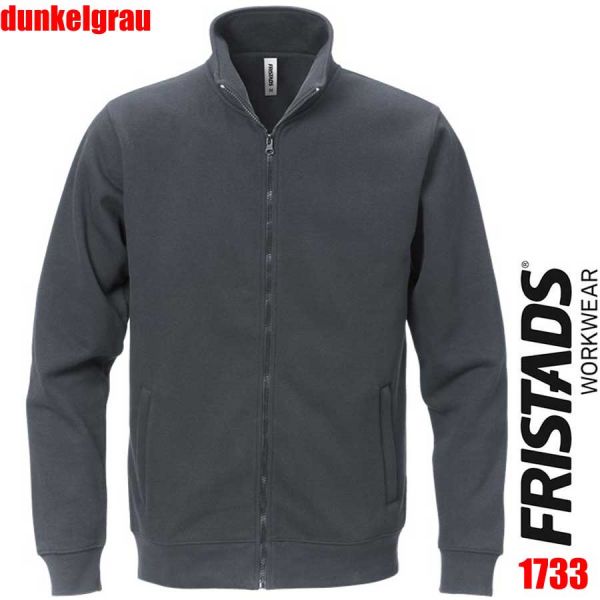 SWEAT-Jacke ACODE - 1733 SWB - FRISTADS - 122215-dunkelgrau