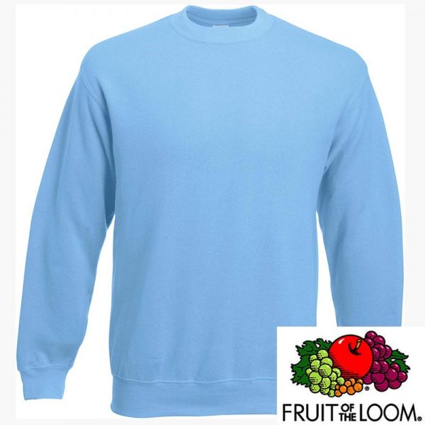 Fruit of the Loom Set-in Sweatshirt, F324_sky blue