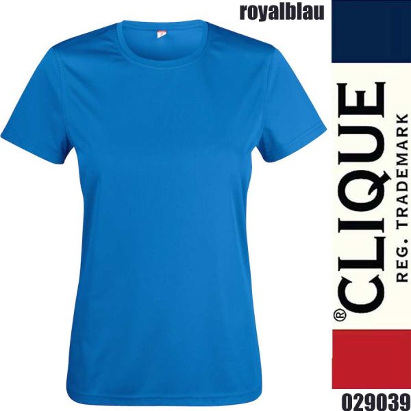 Basic Active-T Ladies, T-Shirt Damen, Clique - 029039, royalblau