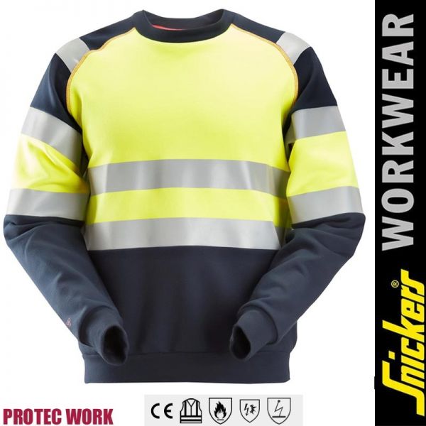 2869-ProtecWork, Sweatshirt, Warnschutzklasse 1 - SNICKERS Workwear