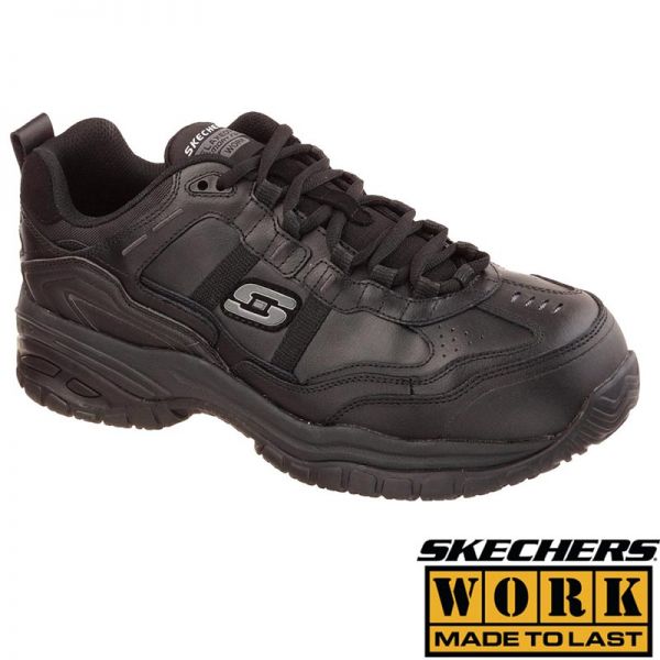 SKECHERS WORK SICHERHEITSSCHUH, Relaxed Fit Stride-Grinell, schwarz, 887020