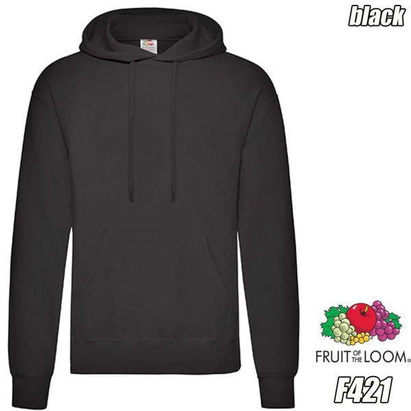 Classic Hooded Sweatshirt, FRUIT OF THE LOOM, F421