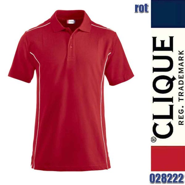 New Conway Polo Shirt mit Contrast, Clique - 028222, rot