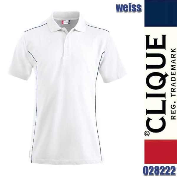 New Conway Polo Shirt mit Contrast, Clique - 028222, weiss