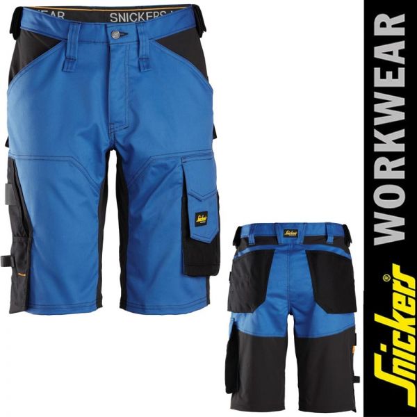 AllroundWork, Stretch Loose Fit Work Shorts -blau-schwarz 6153-5604