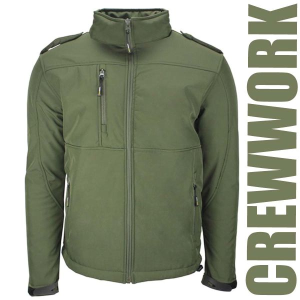 Ranger Softshelljacke Crewwork, olivegrün