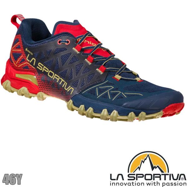 Bushido II GTX, Mountain Running, night blue/Tango red, 46Y