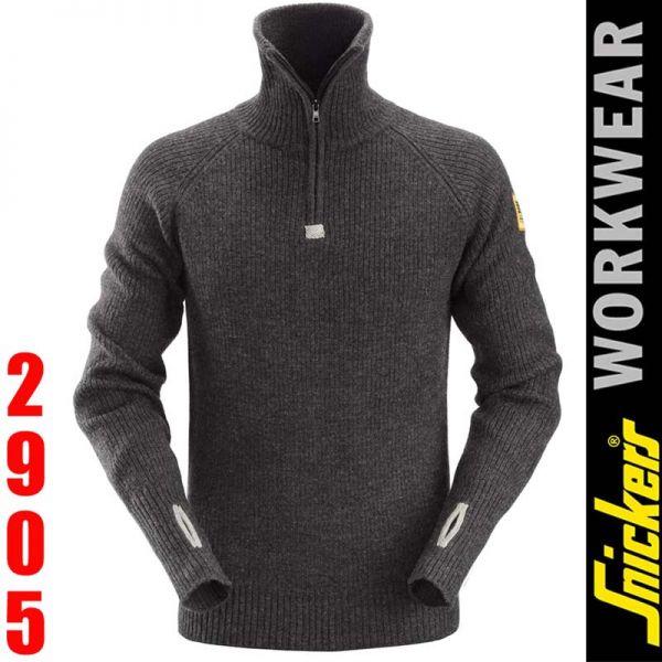 2905 Wolltrojer - Pullover - SNICKERS Workwear-anthrazit melange