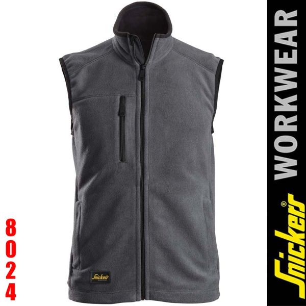 POLARTEC Fleece Weste -8024 - SNICKERS Workwear-steelgrey-black