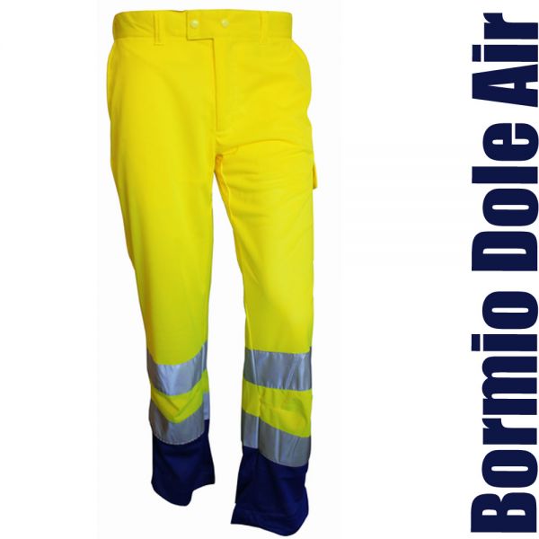 Bormio Dole Air Sommerhose, leuchtgelb-blau 