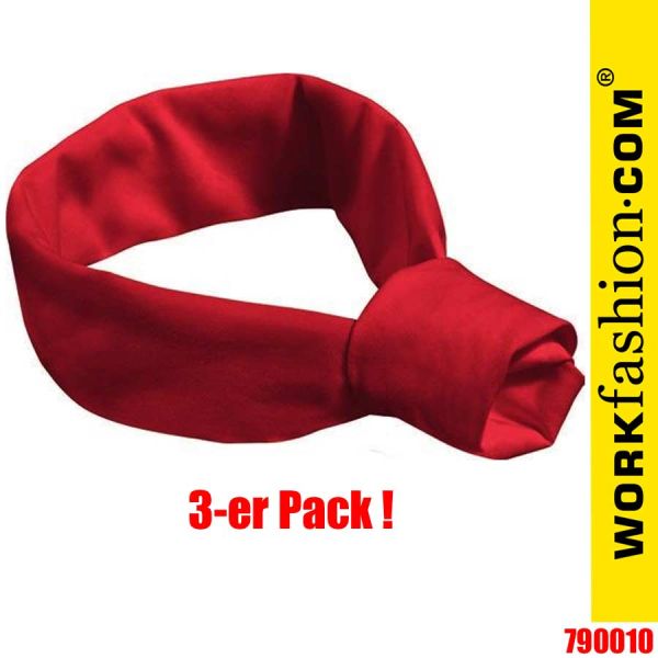 Kochkravatte, 3-er Pack, rot, workfashion, 790010