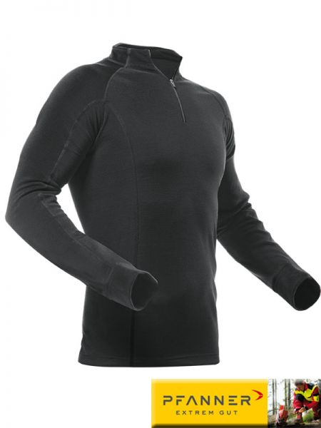 Merino-Modal Shirt, langarm, PFANNER, 101211-schwarz