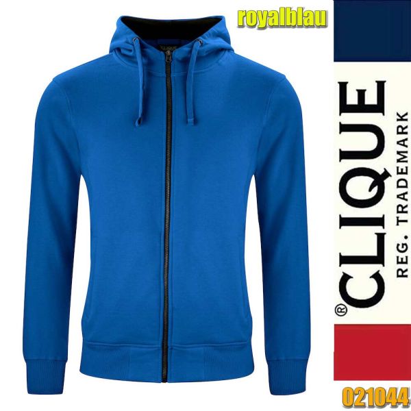 Classic Hoody Full Zip, Herren, Clique - 021044, royalblau