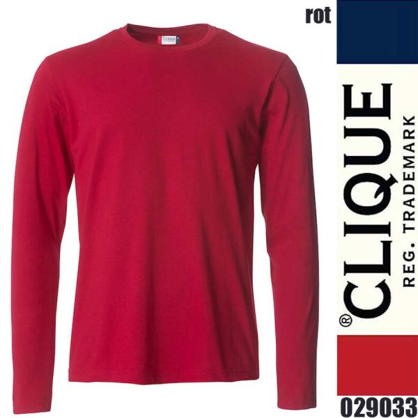 Basic-T L/S, T-Shirt Langarm, Clique - 029033