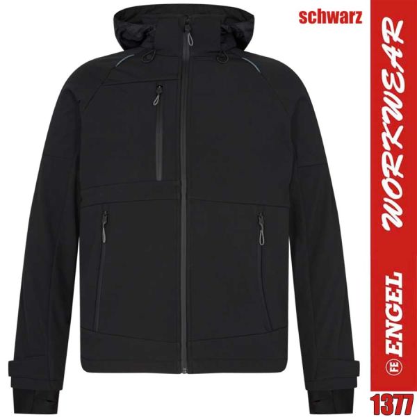 X-Treme Softshelljacke, 1377, ENGEL Workwear, schwarz