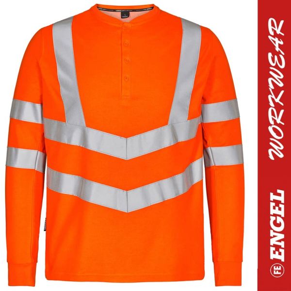 Safety Grandad T-Shirt mit langen Ärmeln -ENGEL Workwear - 9548