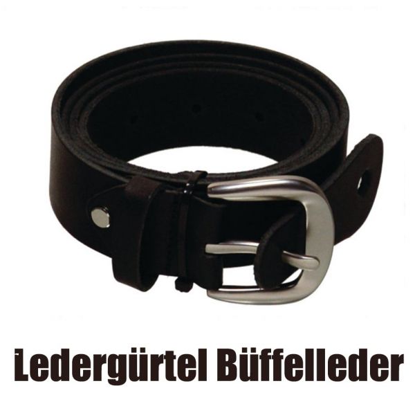 Ledergürtel Profiline -schwarz Buffalo Leder