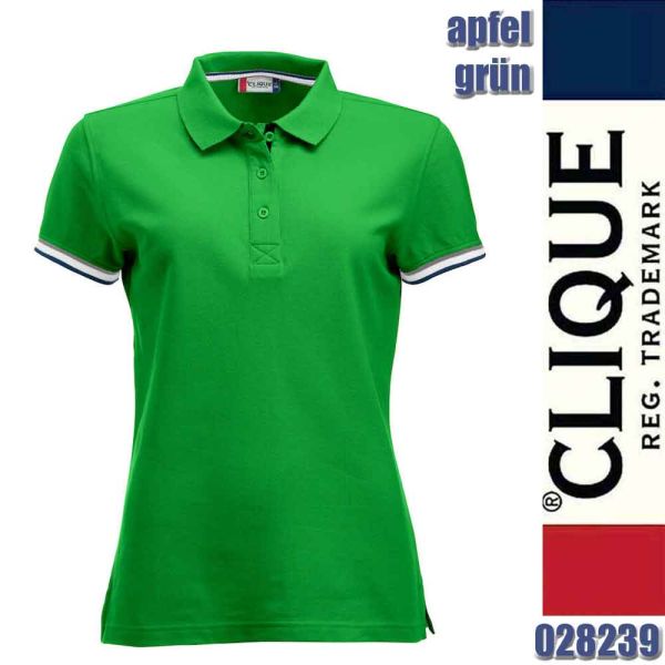 Newton Ladies Polo Shirt, Clique - 028239, apfelgruen