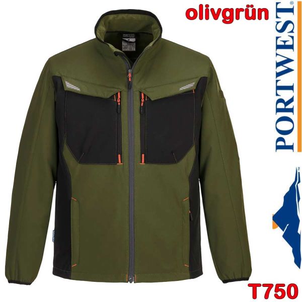 WX3 - Softshelljacke, zweifarbig, T750, PORTWEST, olive