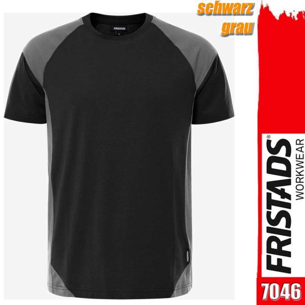 Zweifarbiges, schweres T- Shirt, FRISTADS 7046, 300505