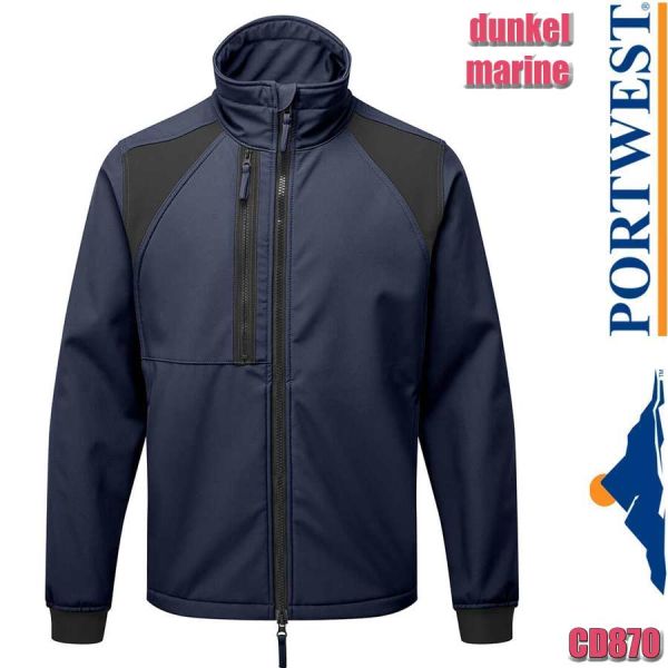 WX2 Softshelljacke, Eco, CD870, PORTWEST, dunkelmarine