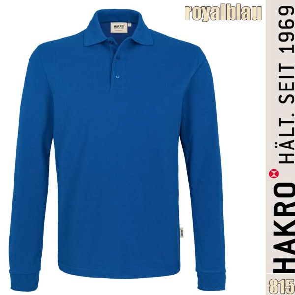 NO. 815 Hakro Longsleeve-Poloshirt Performance Mikralinar