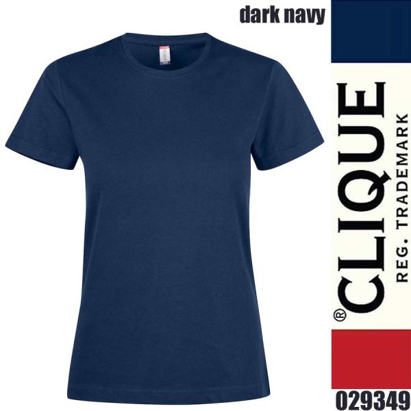 Premium Fashion-T Ladies, T-Shirt rundhals Damen, Clique - 029349, dark navy