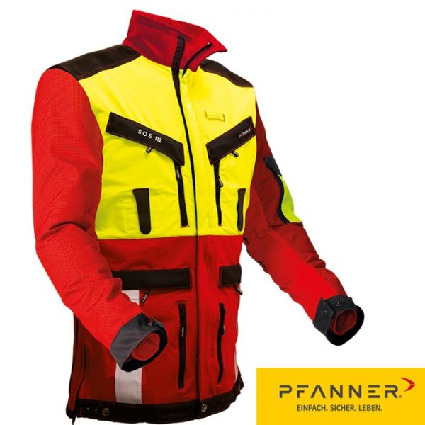 Nachsuche Jacke Pfanner, rot/gelb 804335-60