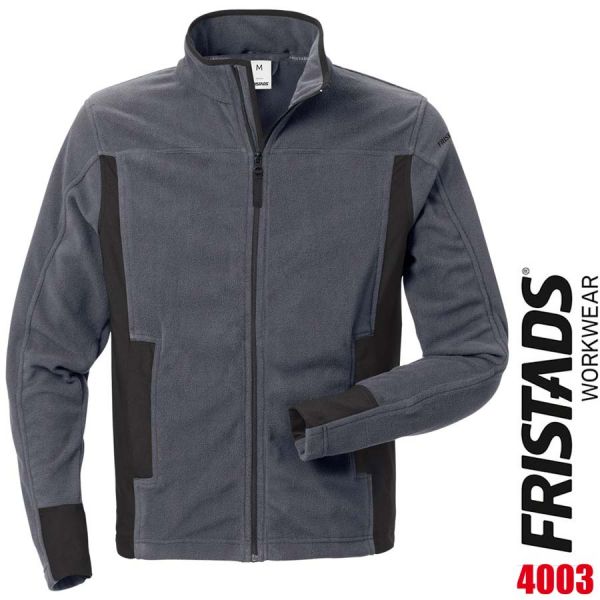 Fleecejacke 4003 MFL - FRISTADS - 120966-grau-schwarz