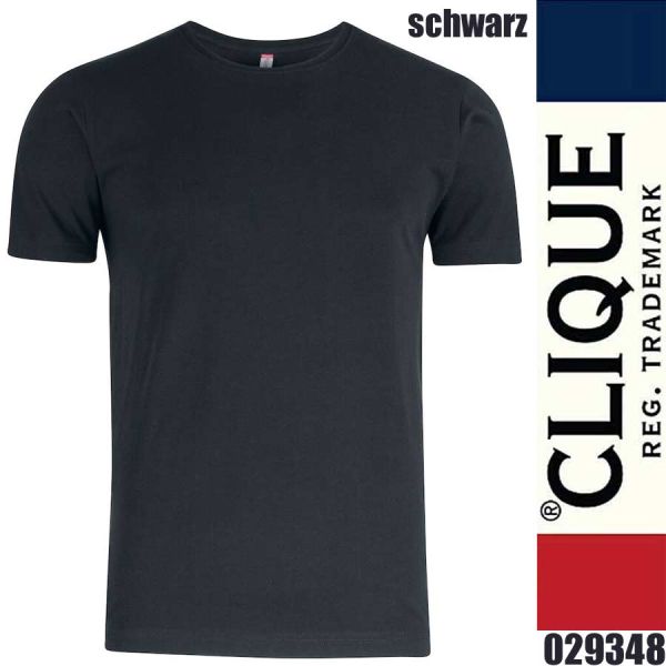 Premium Fashion-T, T-Shirt rundhals, Clique - 029348, schwarz