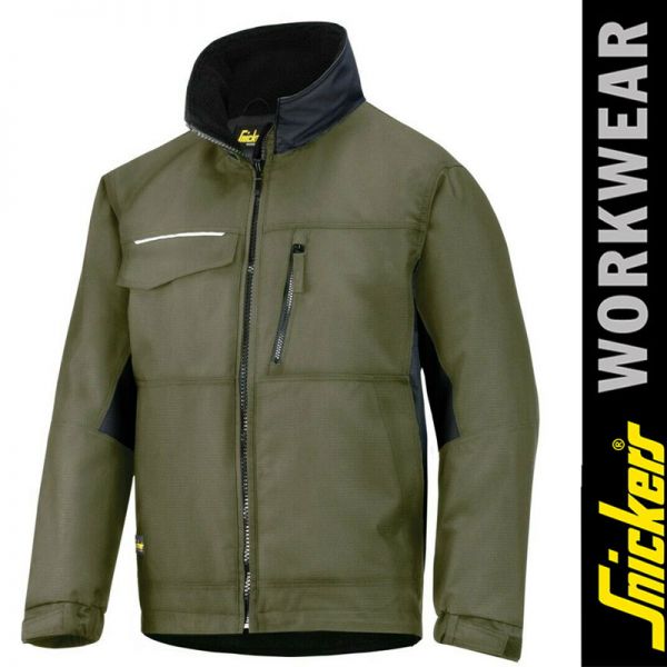 1128 Handwerker Winter-Arbeitsjacke, Rip-Stop-oliv-SALE