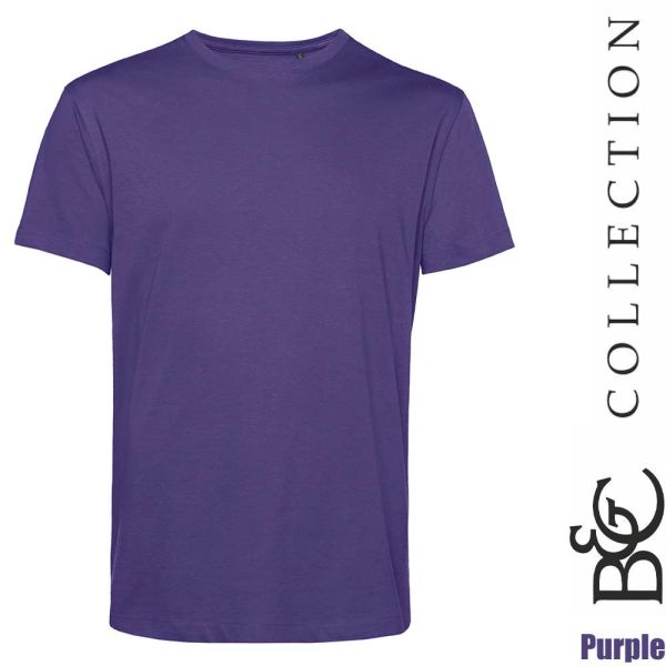 Organic E150 T-Shirt - B&C Collection - weiss - BCTU01B, purple