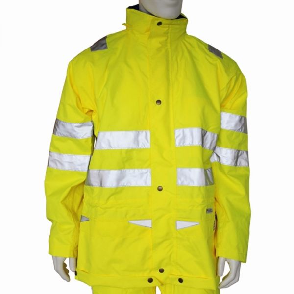 Regenjacke - SMANTEX - leuchtgelb - EN 20471