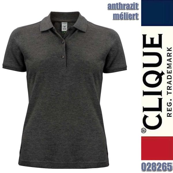 Classic OC Polo Ladies, Damen - Clique - 028265, anthrazit meliert