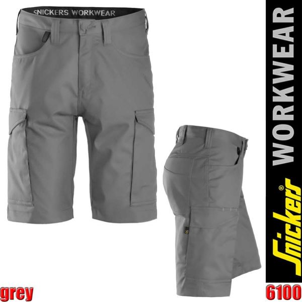 Service Arbeitsshorts, 6100, SNICKERS Workwear, grey
