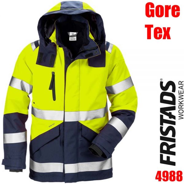 High Vis Gore Tex Jacke - Klasse 3 - 4988 GXB - FRISTADS - 120987-gelb-marine