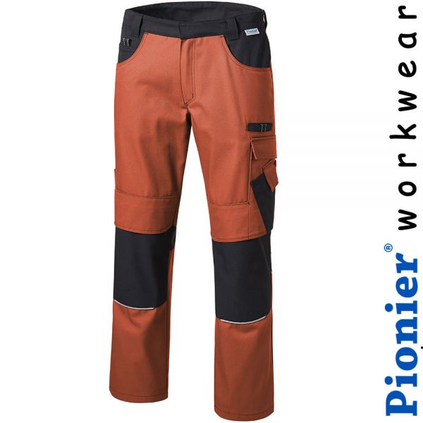 RESIST 1 - Bundhose Pionier Workwear, indian red-schwarz - 9370