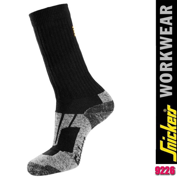 Zero-Waste-Socken, Doppelpack, Schwarz/Aluminium Grau, Snickers - 9226