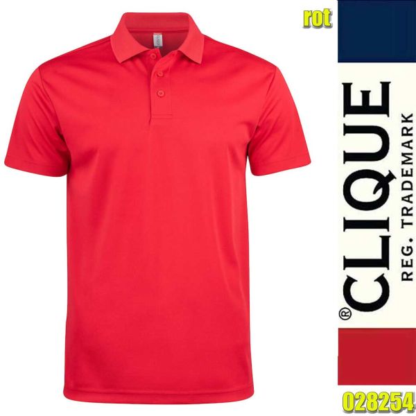 Basic Active Polo, Clique - 028254, rot