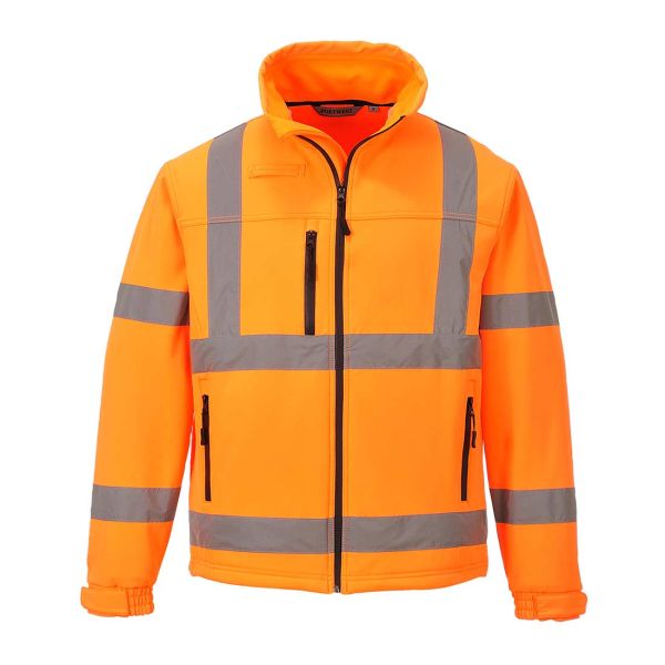 S424 - Hi-Vis Klassische Softshelljacke- 3lagig, PORTWEST
