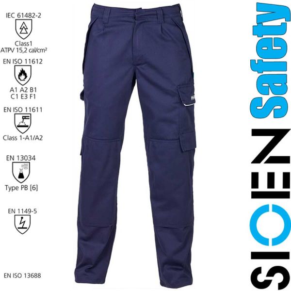 Multinorm-Bundhose dunkelblau, SIOEN Sio-Safe Essential,