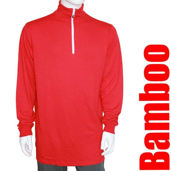 Bamboo, Rollkragenshirt, Gnägi, rot, 19795