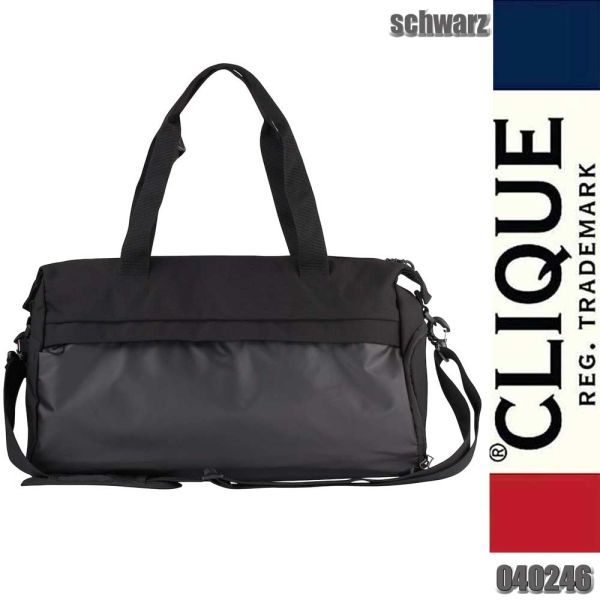 2.0 Duffle vielseitige Traingstasche, Schwarz, Clique - 040246