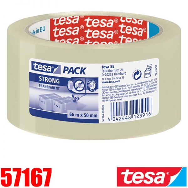 Packband PP - transparent 50mm - TESA, strong - 57167